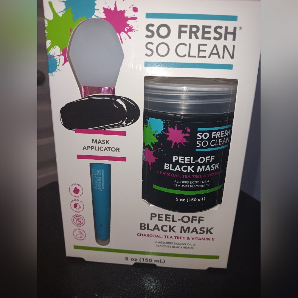 fresh So Clean Peel-Off Black Mask with Applicator